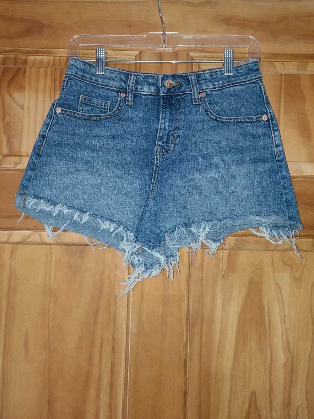 wild fable High-Rise Rolled Cuff Blue Jean Shorts